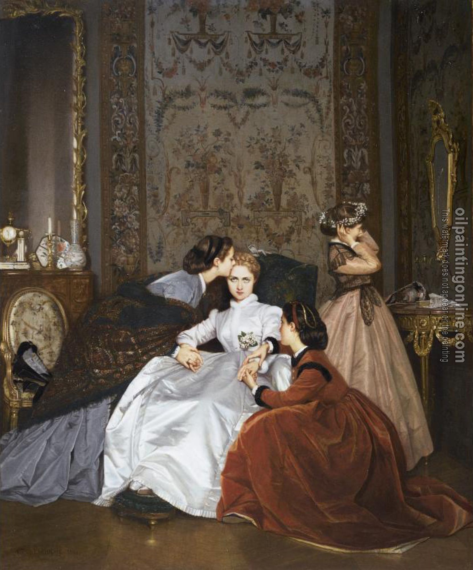 Toulmouche, Auguste - La Fiancee Hesitante